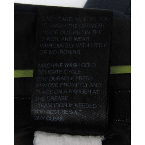 Louis Raphael Luxe Pants Mens 34x32 Navy Blue Wool Poly Stretch Trouser Slim Fit - Picture 13 of 13